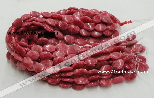 CRC08 16 inches 15*20mm oval rhodochrosite gemstone beads wholesale