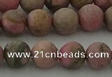 CRC1003 15.5 inches 10mm round matte rhodochrosite gemstone beads