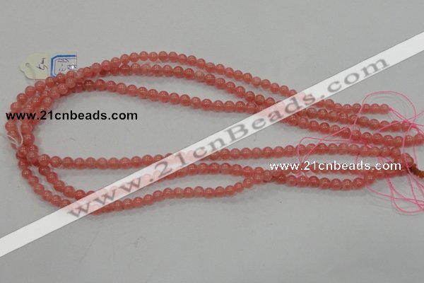 CRC101 15.5 inches 5mm round natural argentina rhodochrosite beads