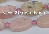 CRC1012 15.5 inches 10*18mm oval rhodochrosite gemstone beads