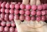 CRC1055 15.5 inches 13mm faceted round rhodochrosite beads