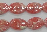 CRC107 15.5 inches 15*20mm oval natural argentina rhodochrosite beads