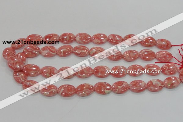 CRC107 15.5 inches 15*20mm oval natural argentina rhodochrosite beads