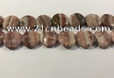 CRC1073 15.5 inches 25mm flat round rhodochrosite beads