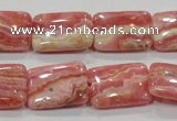 CRC109 15.5 inches 15*20mm rectangle natural argentina rhodochrosite beads