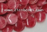 CRC11 16 inches 12mm coin rhodochrosite gemstone beads wholesale