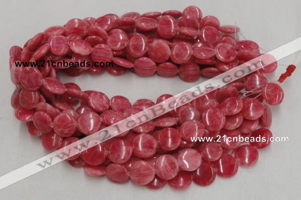 CRC11 16 inches 12mm coin rhodochrosite gemstone beads wholesale