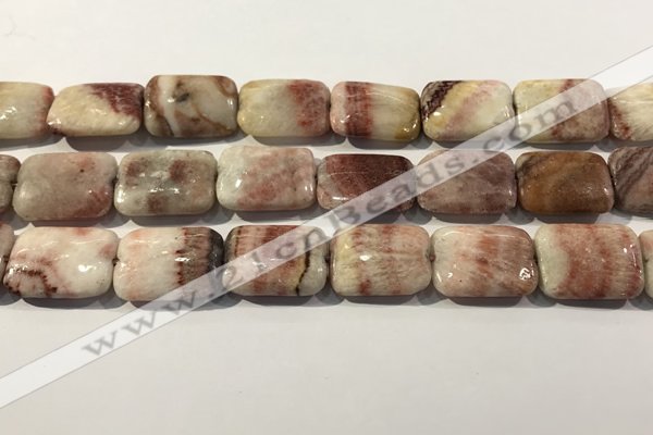 CRC1101 15.5 inches 18*25mm rectangle rhodochrosite beads