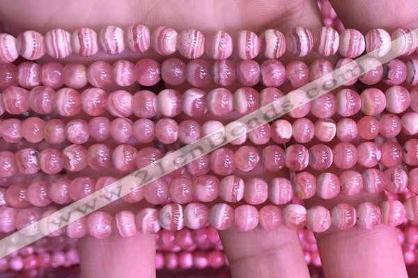 CRC1158 15.5 inches 5mm round rhodochrosite gemstone beads