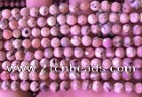 CRC1171 15.5 inches 6mm faceted round rhodochrosite gemstone beads