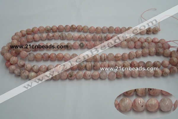 CRC152 15.5 inches 8mm round Argentina rhodochrosite beads