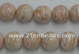 CRC154 15.5 inches 12mm round Argentina rhodochrosite beads