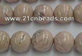 CRC155 15.5 inches 14mm round Argentina rhodochrosite beads