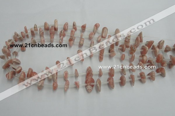 CRC159 15.5 inches 3*6mm - 5*12mm chips Argentina rhodochrosite beads