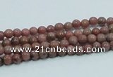 CRC200 16 inches 4mm round rhodochrosite gemstone beads wholesale