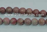 CRC202 16 inches 8mm round rhodochrosite gemstone beads wholesale