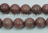 CRC204 16 inches 12mm round rhodochrosite gemstone beads wholesale