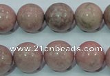 CRC205 16 inches 14mm round rhodochrosite gemstone beads wholesale