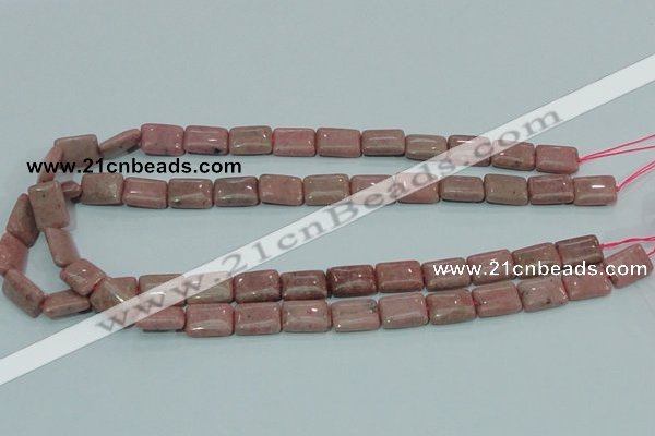 CRC206 16 inches 10*14mm rectangle rhodochrosite gemstone beads