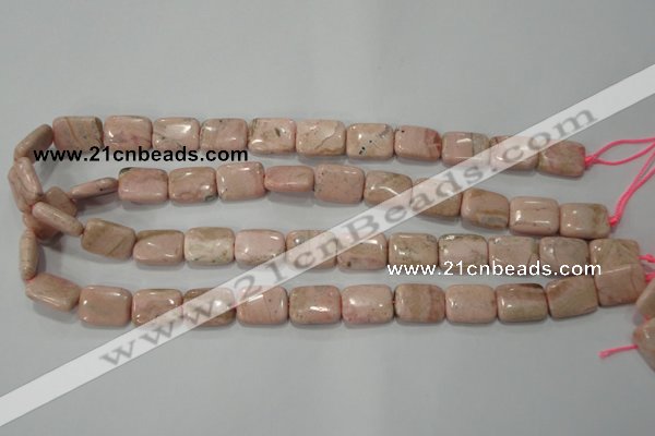 CRC304 15.5 inches 12*16mm rectangle Peru rhodochrosite beads