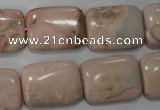 CRC306 15.5 inches 15*20mm rectangle Peru rhodochrosite beads