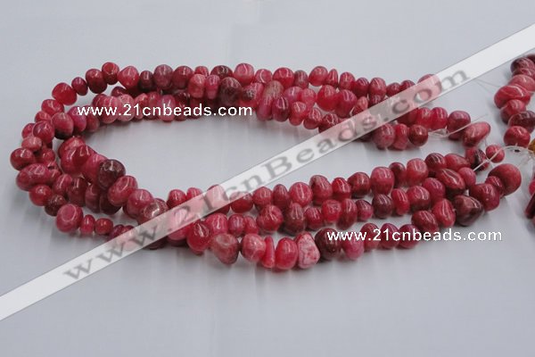 CRC35 15.5 inches 6*8mm - 8*10mm dyed rhodochrosite nuggets beads