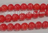 CRC502 15.5 inches 8mm round synthetic rhodochrosite beads