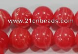 CRC506 15.5 inches 16mm round synthetic rhodochrosite beads