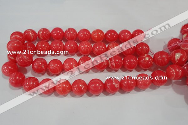 CRC506 15.5 inches 16mm round synthetic rhodochrosite beads