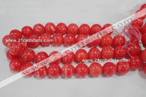 CRC508 15.5 inches 20mm round synthetic rhodochrosite beads