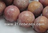 CRC56 15.5 inches 20mm round rhodochrosite gemstone beads wholesale