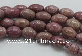 CRC65 15.5 inches 8*12mm rice rhodochrosite gemstone beads