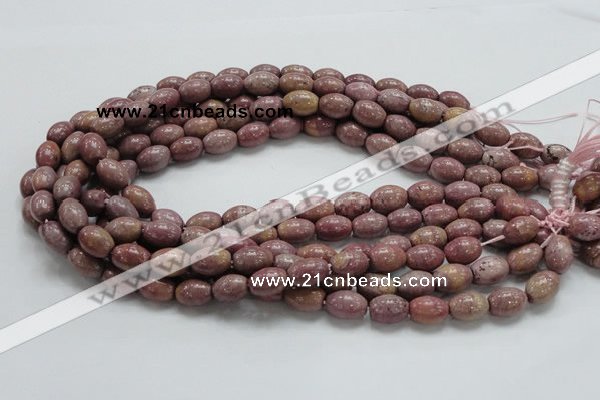 CRC66 15.5 inches 10*14mm rice rhodochrosite gemstone beads