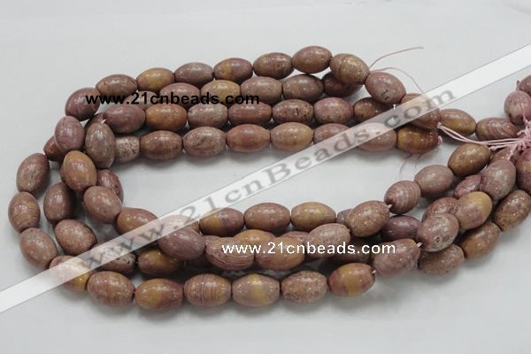 CRC67 15.5 inches 13*18mm rice rhodochrosite gemstone beads