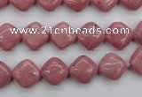 CRC681 15.5 inches 10*10mm diamond rhodochrosite beads wholesale