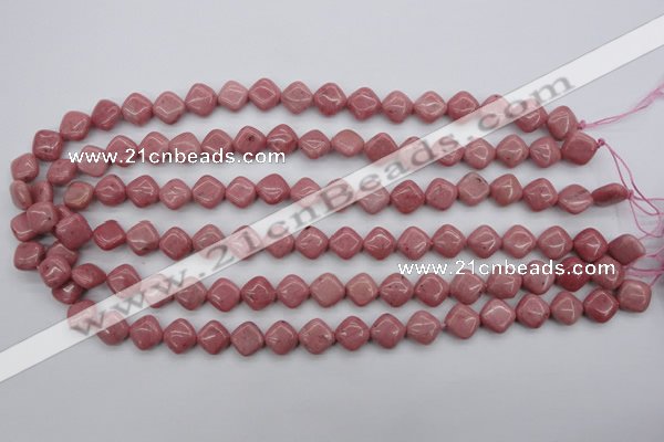 CRC681 15.5 inches 10*10mm diamond rhodochrosite beads wholesale