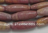 CRC69 15.5 inches 10*30mm rice rhodochrosite gemstone beads