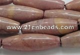 CRC70 15.5 inches 12*40mm rice rhodochrosite gemstone beads