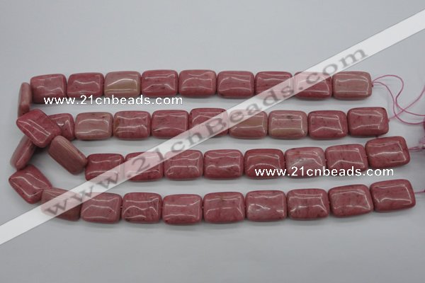 CRC701 15.5 inches 15*20mm rectangle rhodochrosite beads wholesale