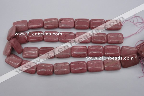 CRC702 15.5 inches 18*25mm rectangle rhodochrosite beads wholesale