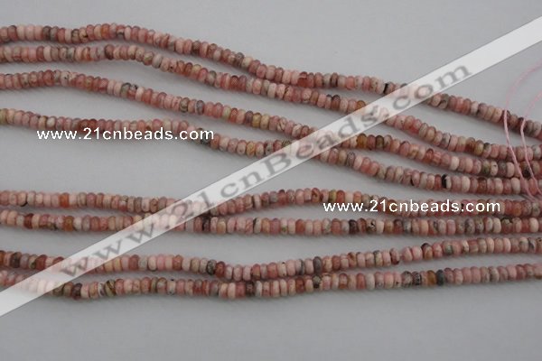 CRC750 15.5 inches 2.5*4mm rondelle rhodochrosite beads wholesale