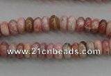 CRC751 15.5 inches 3*5mm rondelle rhodochrosite beads wholesale