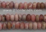 CRC752 15.5 inches 4*6mm rondelle rhodochrosite beads wholesale