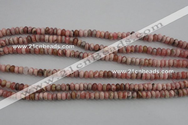 CRC752 15.5 inches 4*6mm rondelle rhodochrosite beads wholesale