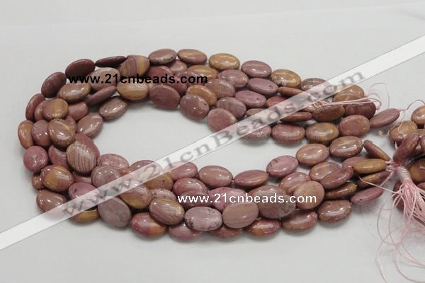 CRC77 15.5 inches 12*18mm oval rhodochrosite gemstone beads