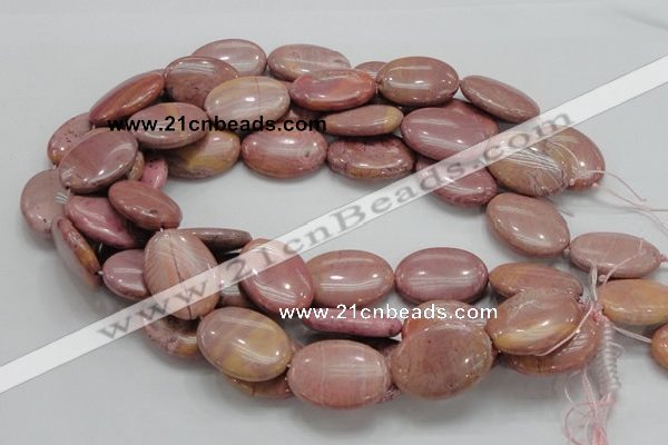 CRC78 15.5 inches 22*30mm oval rhodochrosite gemstone beads