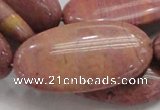 CRC80 15.5 inches 25*50mm oval rhodochrosite gemstone beads