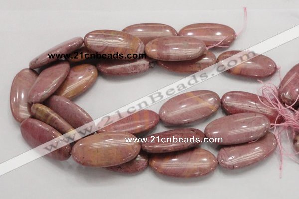 CRC80 15.5 inches 25*50mm oval rhodochrosite gemstone beads