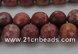 CRC804 15.5 inches 12mm faceted round Brazilian rhodochrosite beads