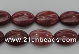 CRC831 15.5 inches 10*14mm oval Brazilian rhodochrosite beads